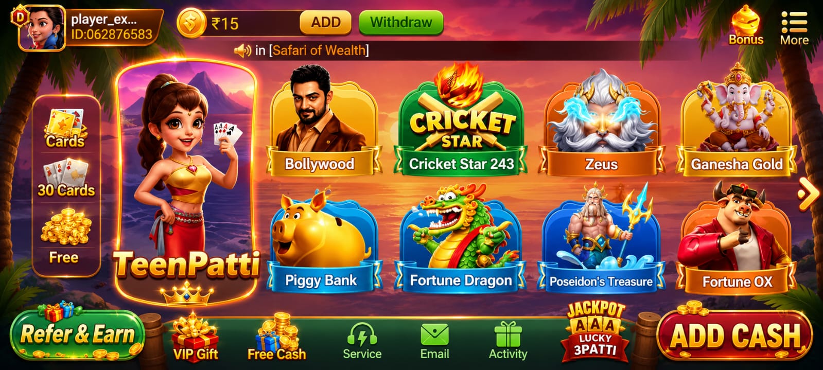 Teen Patti Master gameplay preview
